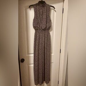 Leela and Lavender Floral Print Maxi Jumpsuit